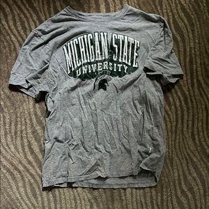 Gray Michigan State University Men's T-Shirt